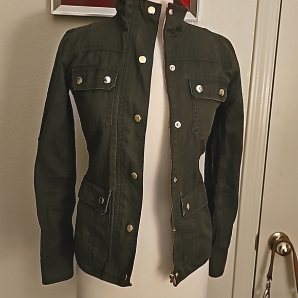 J Crew boyfriend relaxed cotton army jacket - Picture 1 of 2